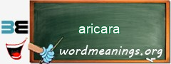 WordMeaning blackboard for aricara